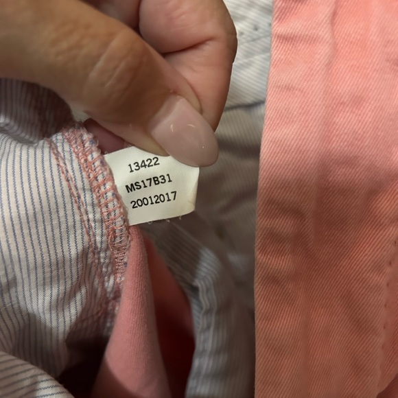 Peter Millar Flat Front Shorts Pima Cotton Salmon Pink Size 36 - Picture 6 of 6